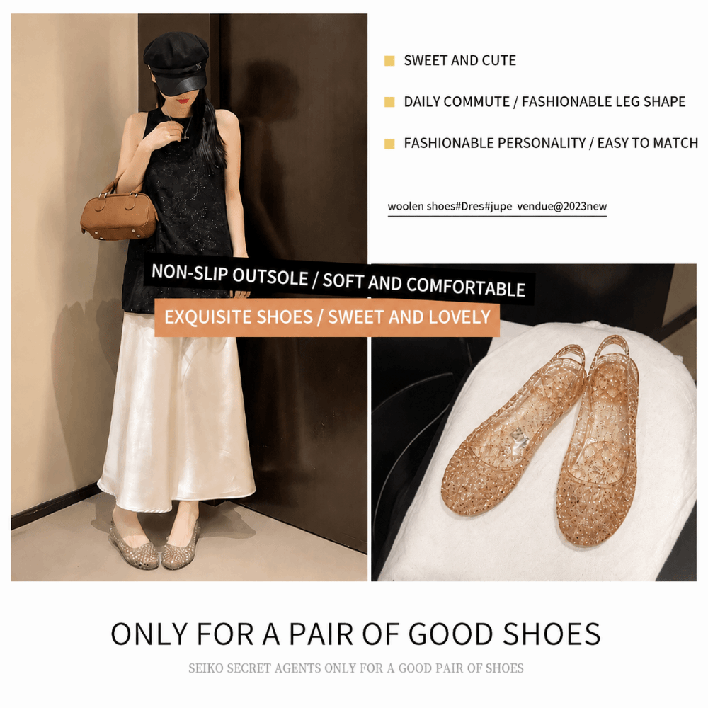 Crystal Transparent Sandals Fo - Jelly Sandal Women 评论和价格