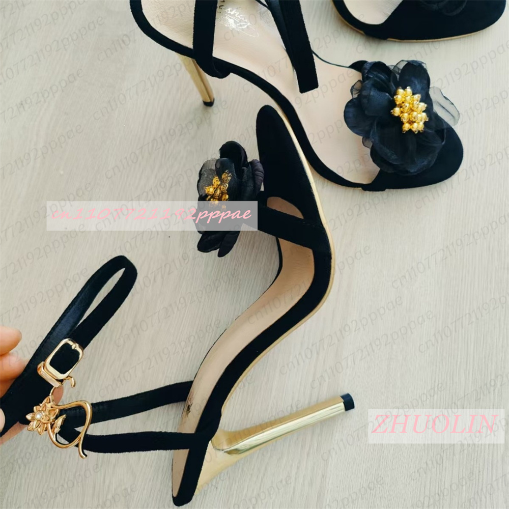 Women Black Tulle Flower Stile - Kids Shoes Women 评论和价格
