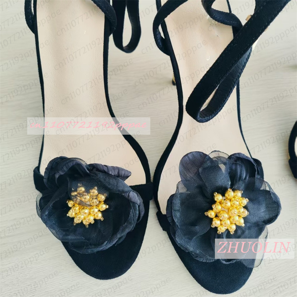 Women Black Tulle Flower Stile - Kids Shoes Women 评论和价格