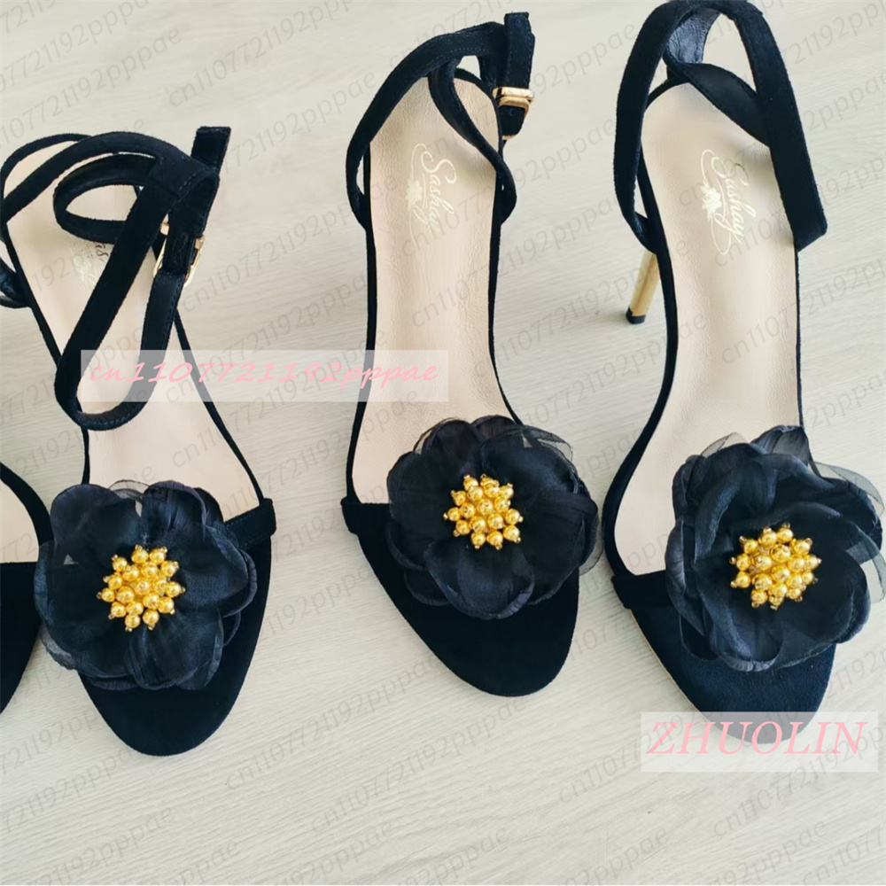 Women Black Tulle Flower Stile - Kids Shoes Women 评论和价格
