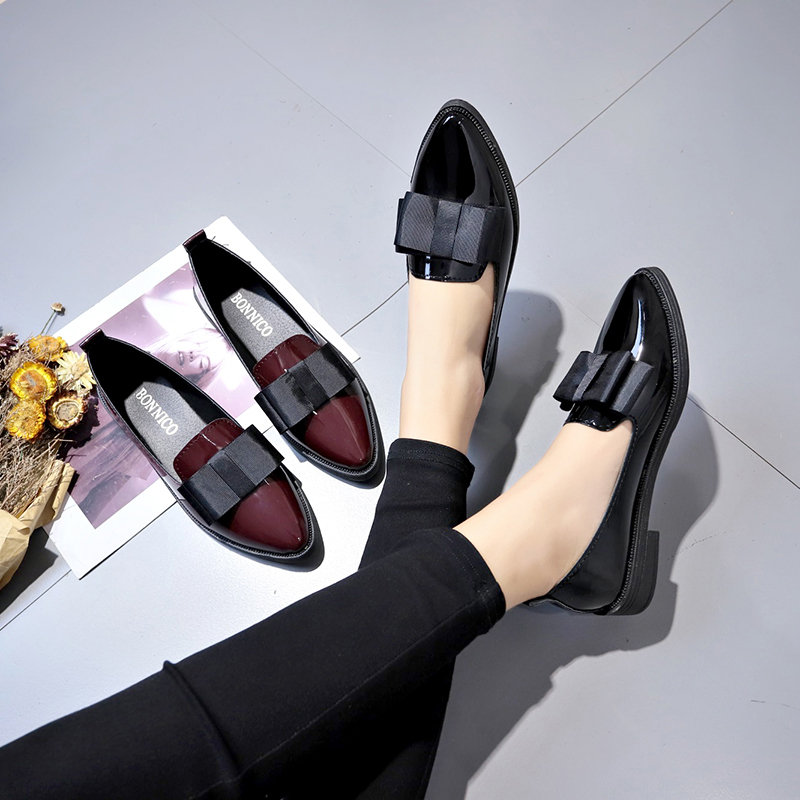 Black/ Wine Red Patent Leather - Slingback Pumps Women 评论和价格