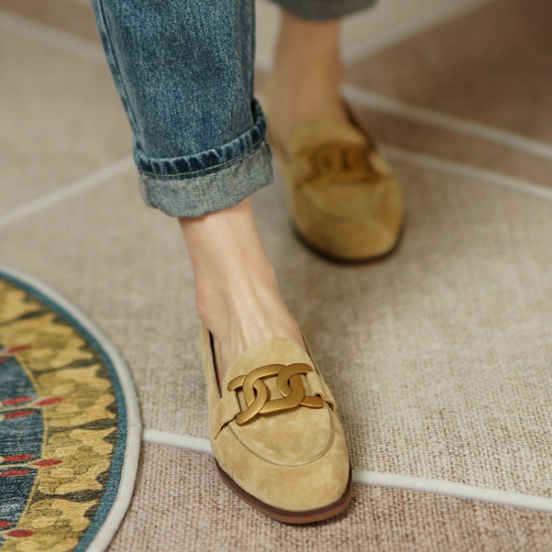 Suede Leather Women Loafers Sp - Slingback Pumps Women 评论和价格