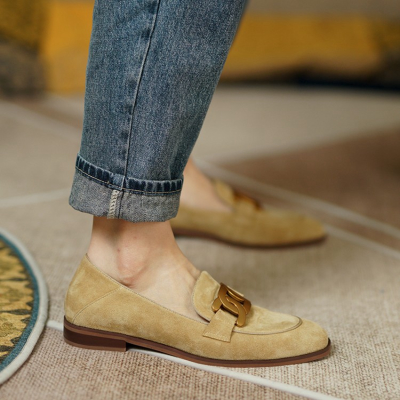 Suede Leather Women Loafers Sp - Slingback Pumps Women 评论和价格