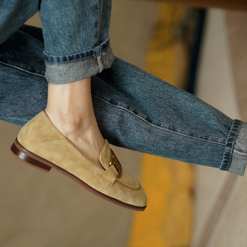 Suede Leather Women Loafers Sp - Slingback Pumps Women 评论和价格
