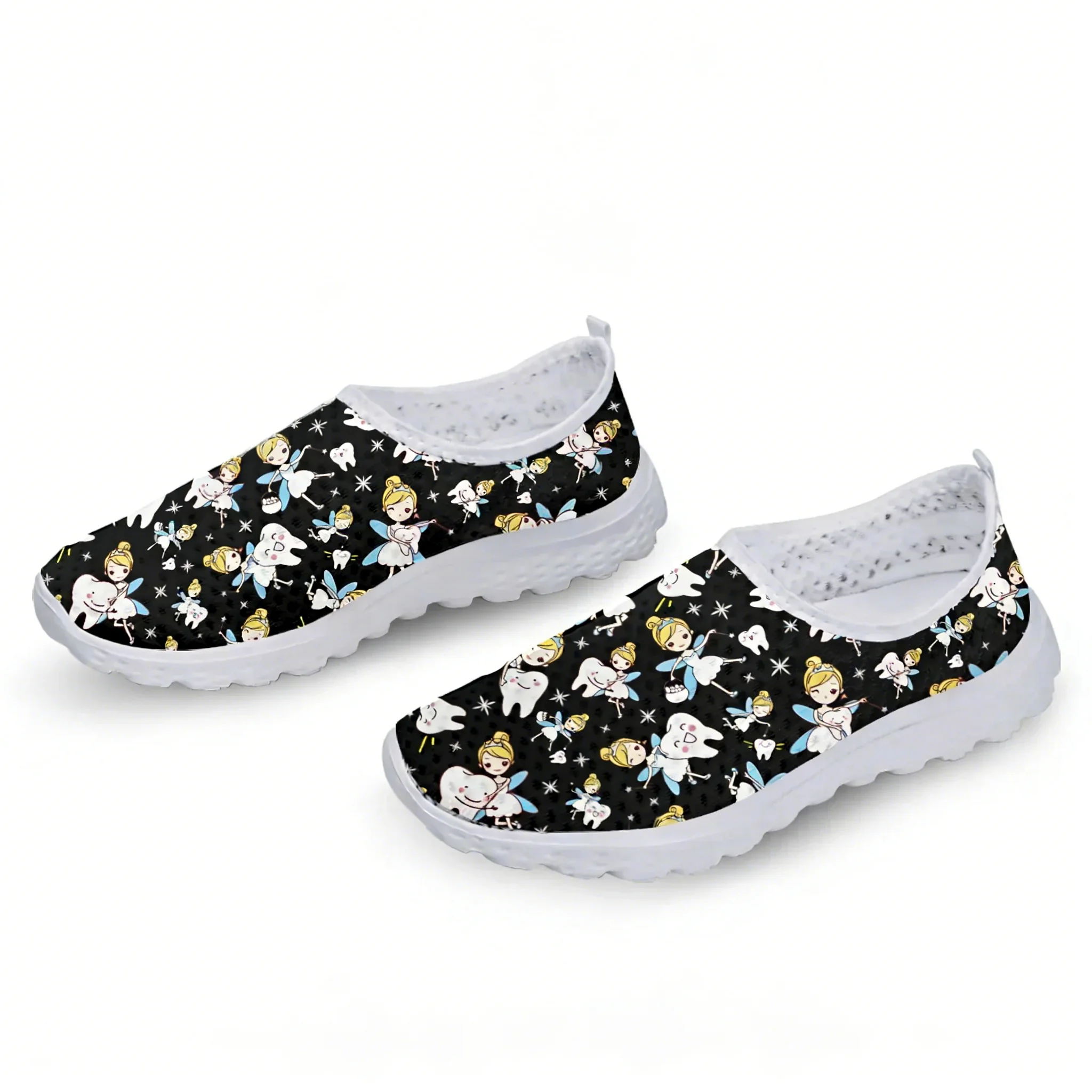 Cute Cartoon Nurse Elf/Teeth M - Women'S Shoes For Tennis 评论和价格