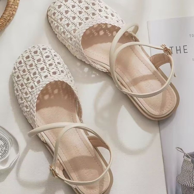 French-style Closed-toe Sandal - Slingback Pumps Women 评论和价格