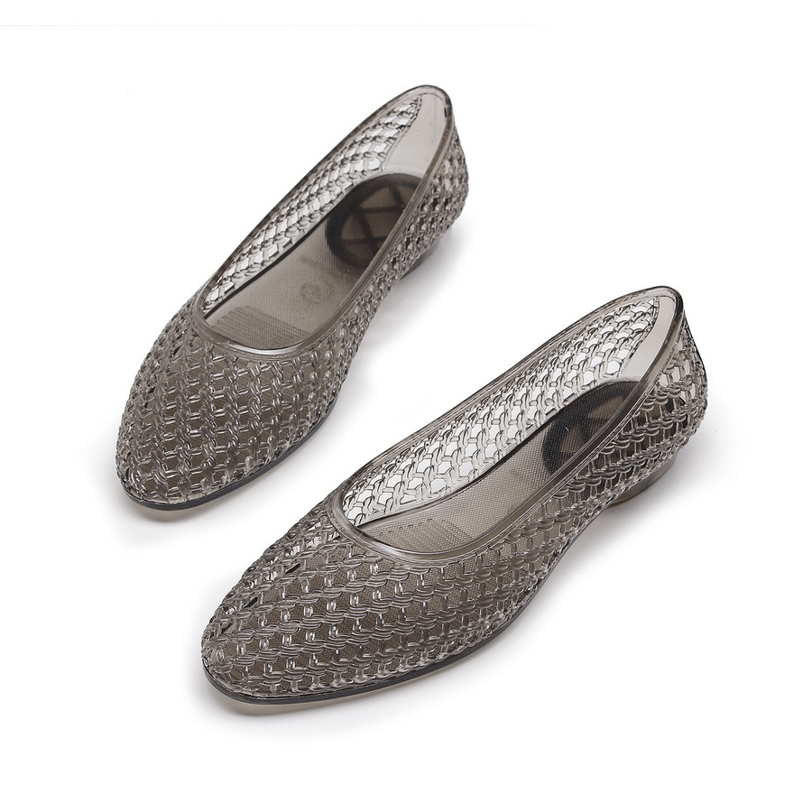 French Vintage Woven Jelly San - Jelly Sandal Women 评论和价格