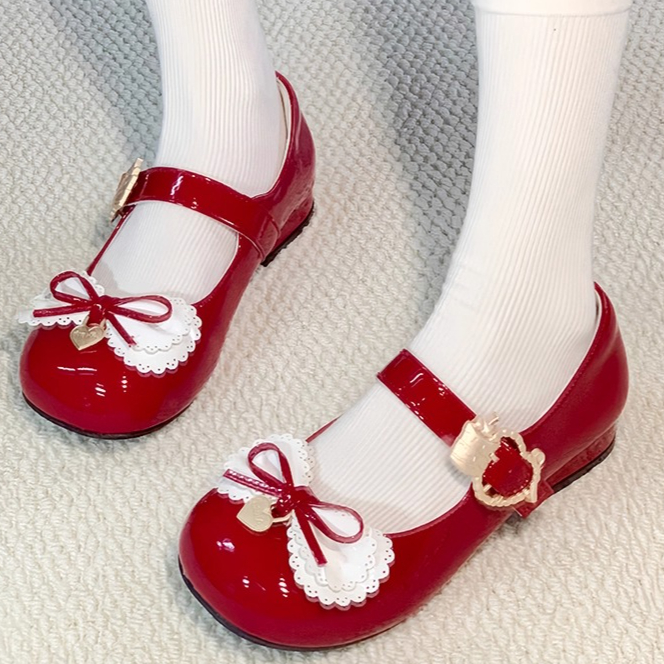 Women's Shoes Bowknot Lolita S - Ankle Strap Heels 评论和价格