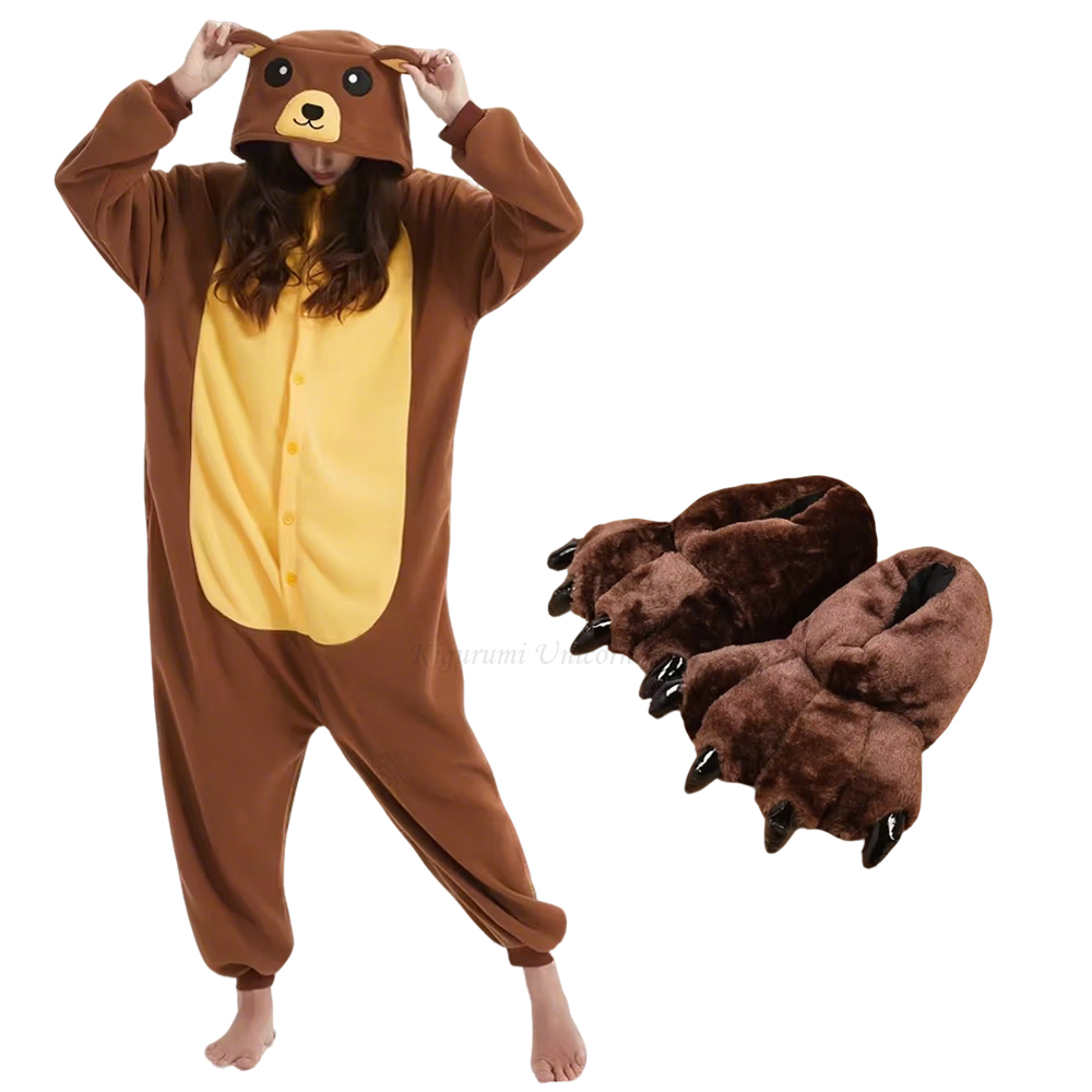 Adult Animal Brown Bear Kiguru - Women Shoes Xxl 评论和价格