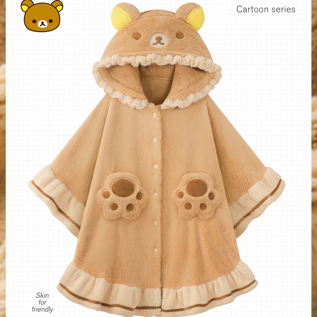 Rilakkuma Hooded Poncho Robe F - Women Shoes Xxl 评论和价格