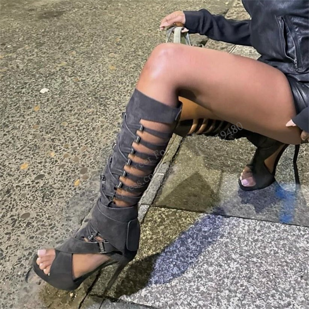Gladiator Hollow Belt Buckle K - Gladiator Sandal Women 评论和价格