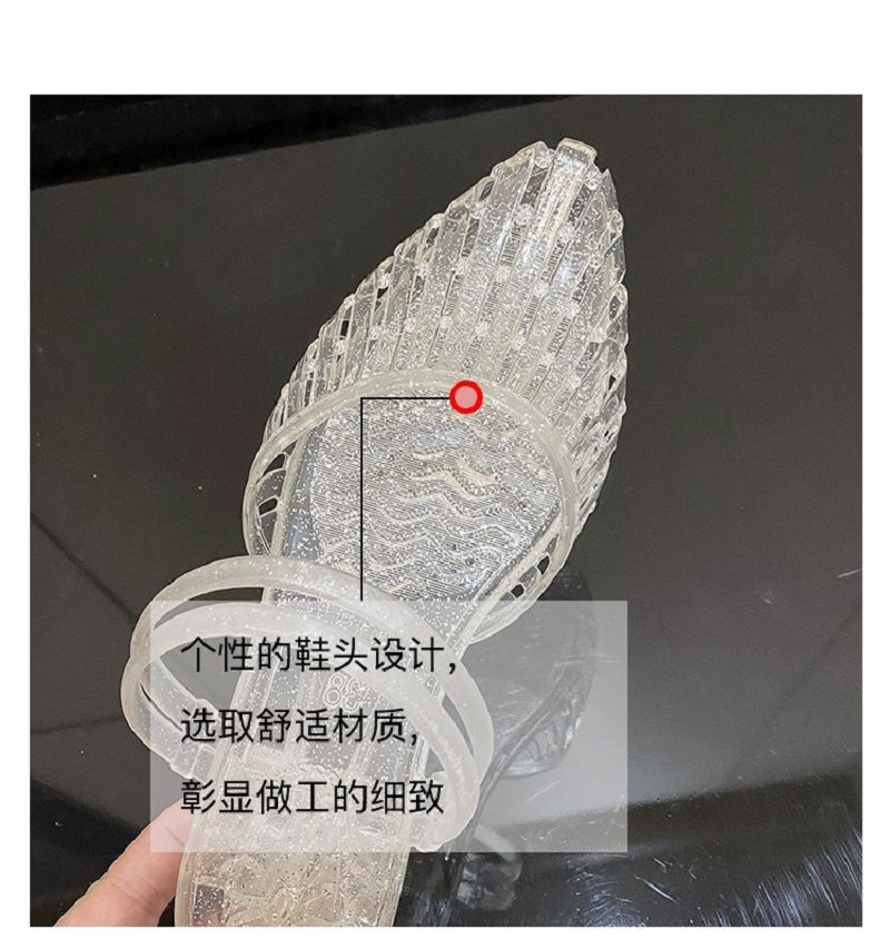 New Pointed Toe Jelly Sandals  - Jelly Sandal Women 评论和价格