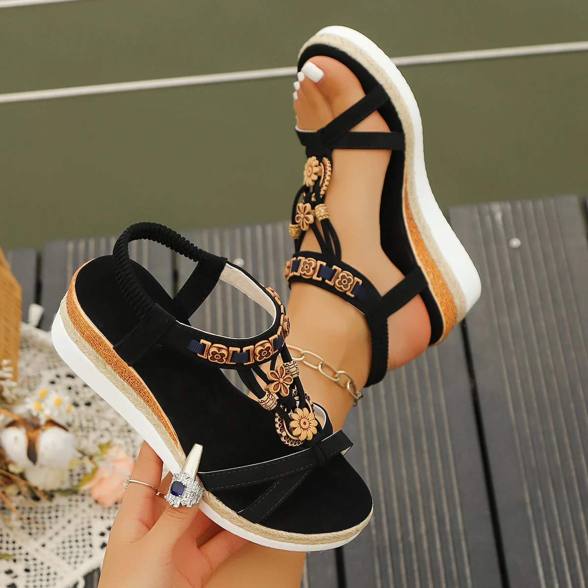 Women Wedge Sandals Summer 202 - Gladiator Sandal Women 评论和价格