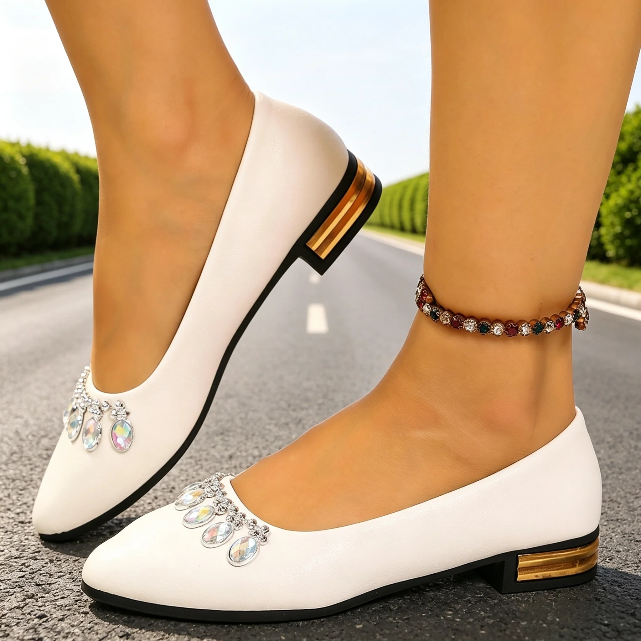 Women Flats Pointed Toe Ballet - Women'S Shoes Plus Size 评论和价格