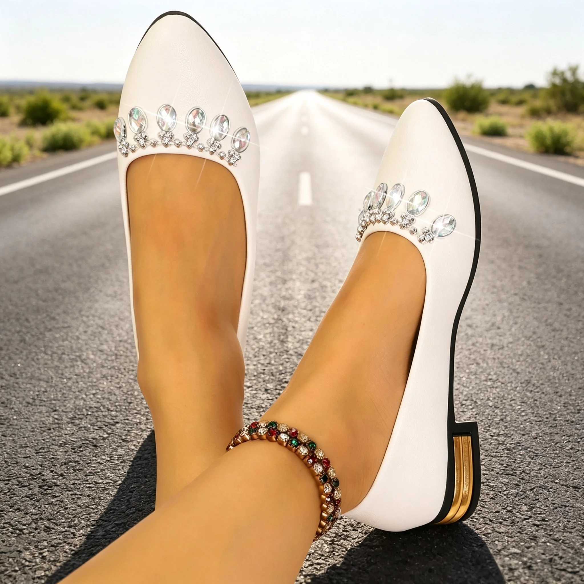 Women Flats Pointed Toe Ballet - Women'S Shoes Plus Size 评论和价格