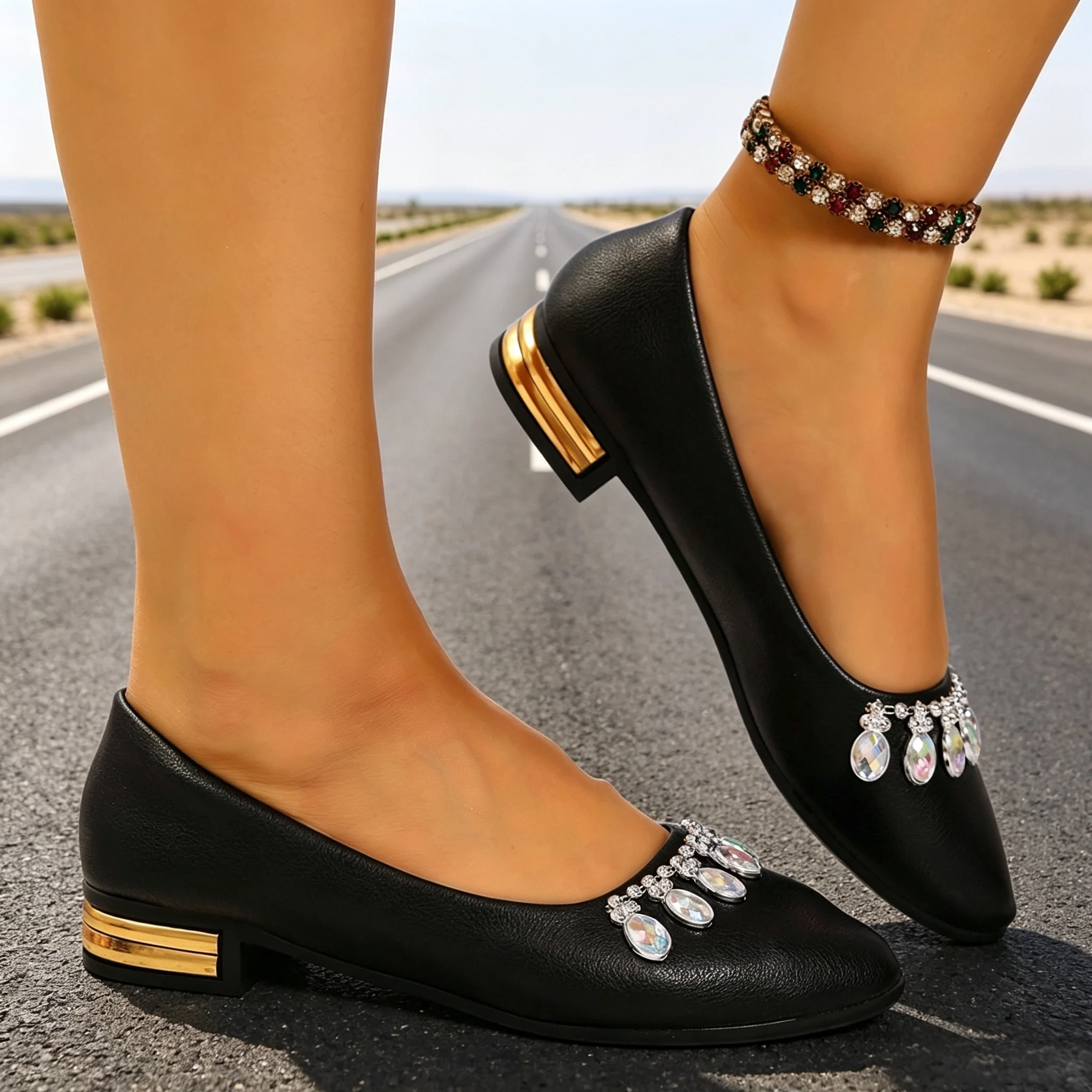 Women Flats Pointed Toe Ballet - Women'S Shoes Plus Size 评论和价格