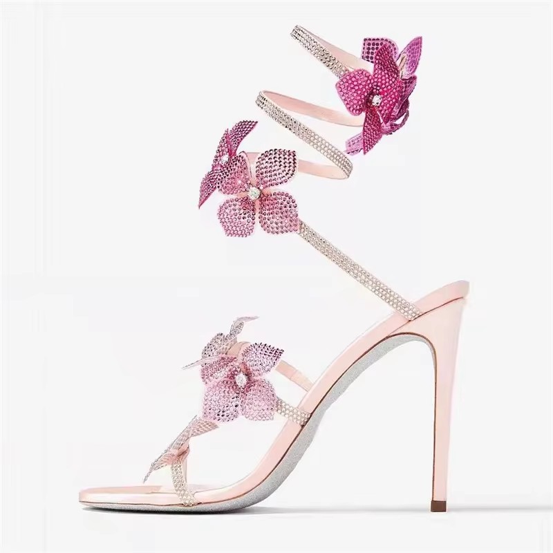 Eilyken Sexy CRYSTAL Flower Th - Gladiator Sandal Women 评论和价格