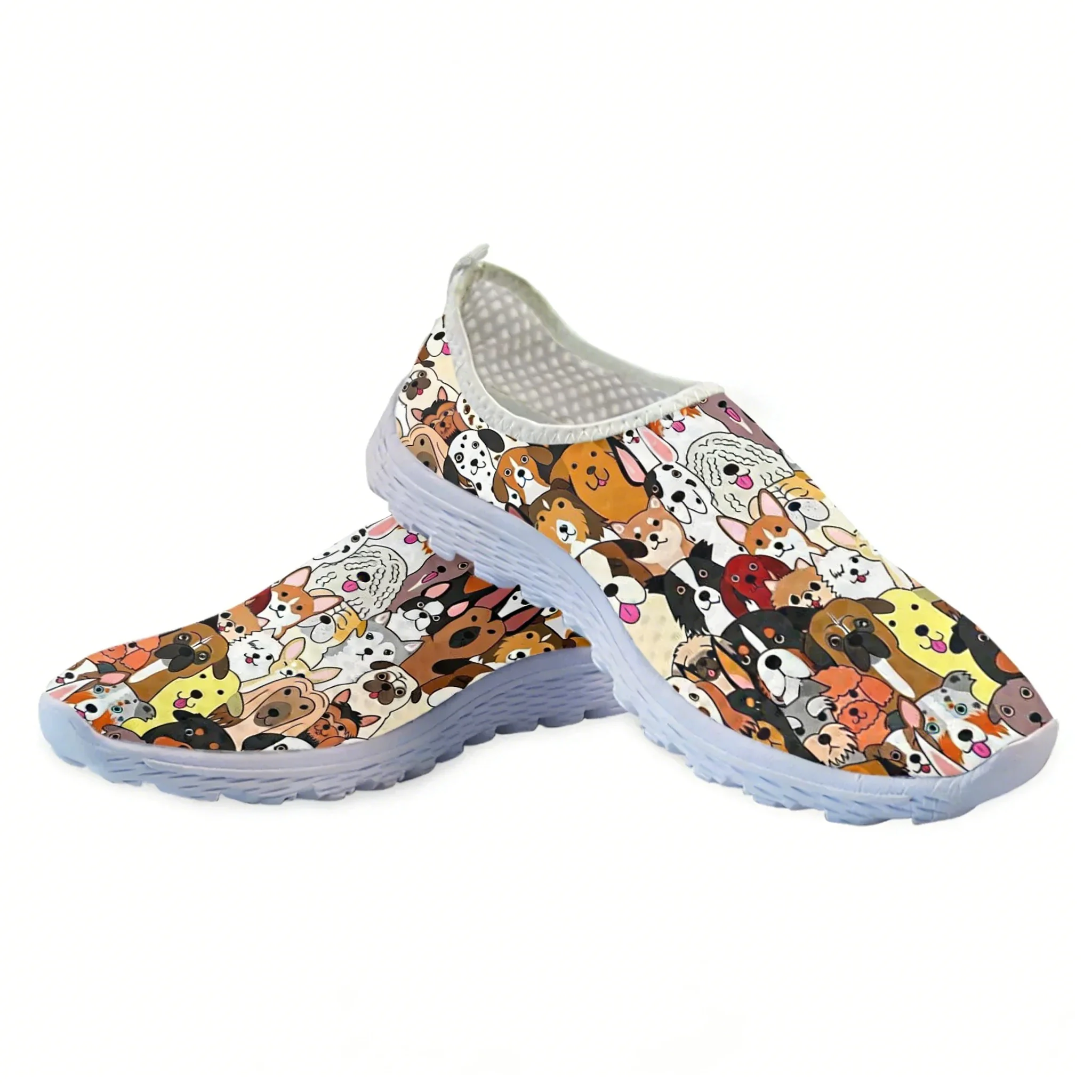 Lovely Cartoon Dog Design Mesh - Women'S Shoes For Tennis 评论和价格