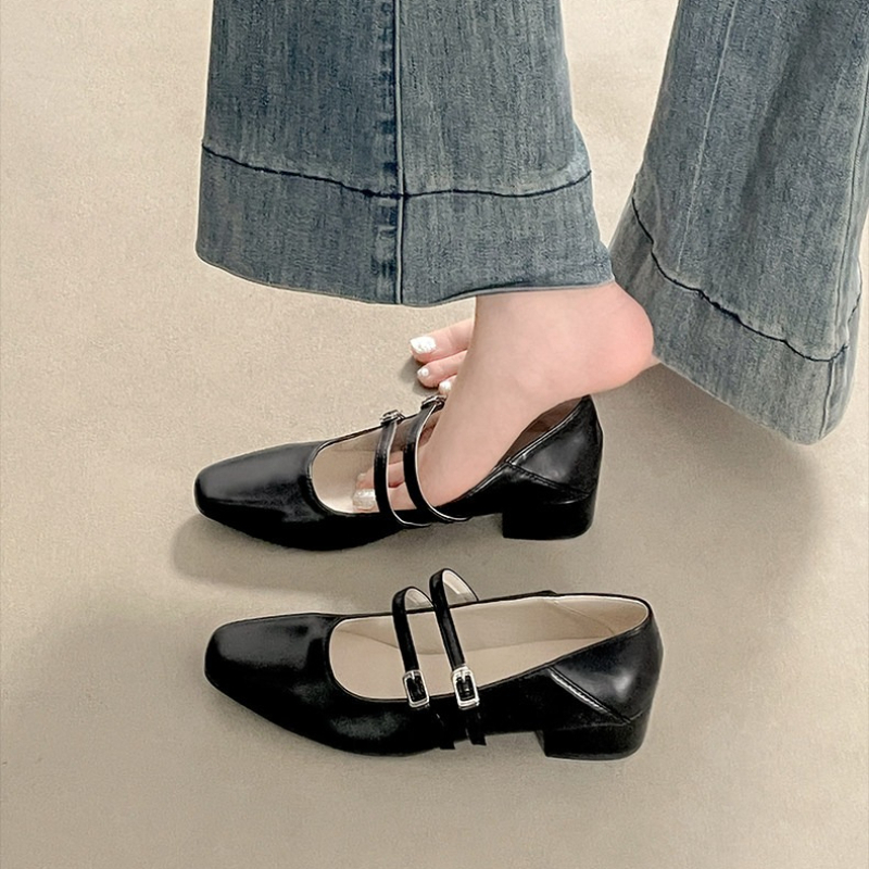 Square Toe Low Heel Women Silv - Women Shoes Elegant 评论和价格