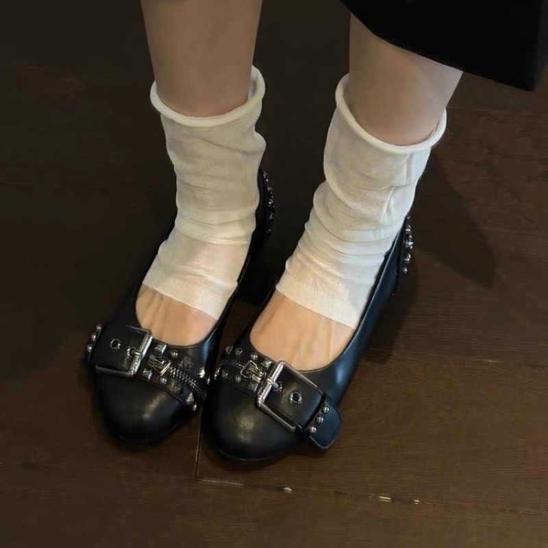 Bolt Round-head Single Shoe Wo - Slingback Pumps Women 评论和价格