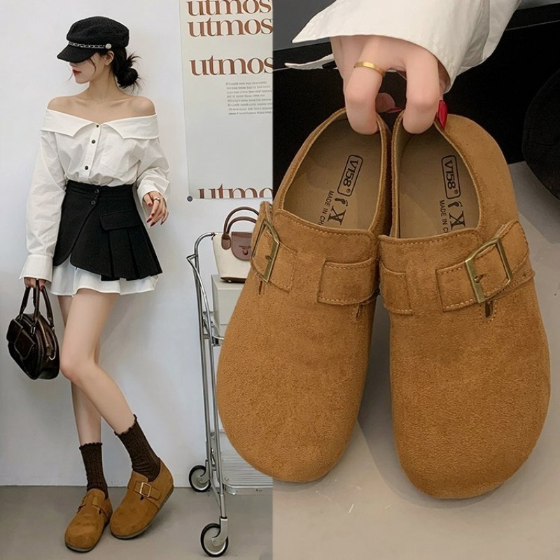 Women Suede Closed Back Birken - Slingback Pumps Women 评论和价格