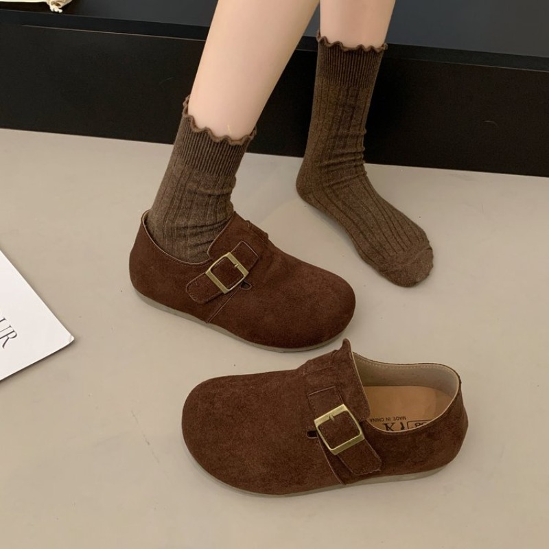 Women Suede Closed Back Birken - Slingback Pumps Women 评论和价格