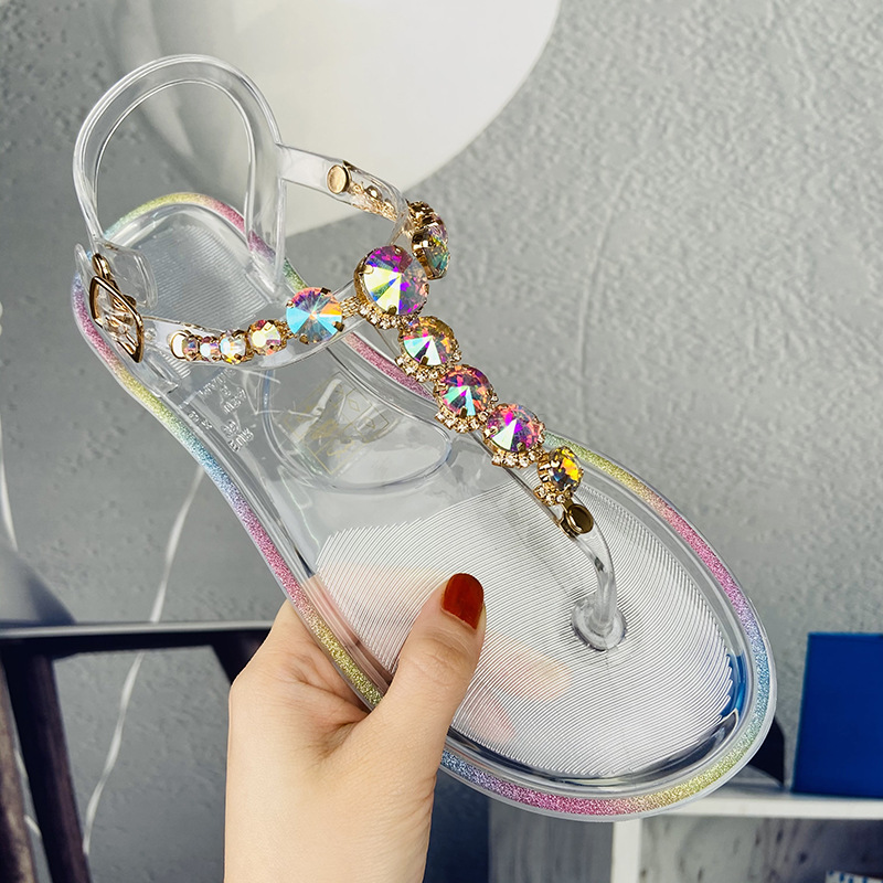 Size 36-42 Women Girls Jelly T - Jelly Sandal Women 评论和价格