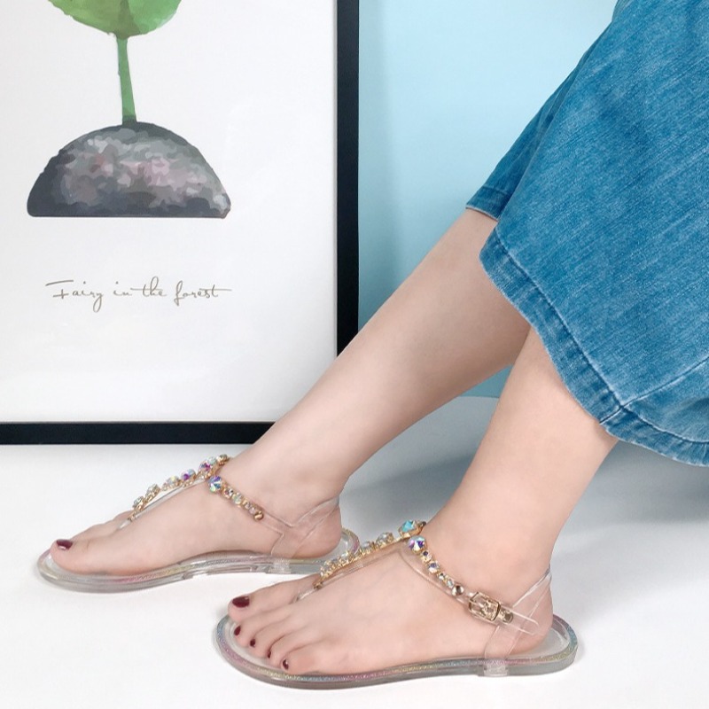 Size 36-42 Women Girls Jelly T - Jelly Sandal Women 评论和价格