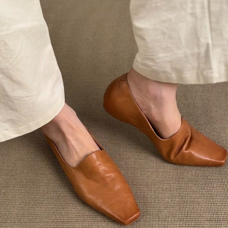 Retro Flat Loafers Women's Sli - Slingback Pumps Women 评论和价格