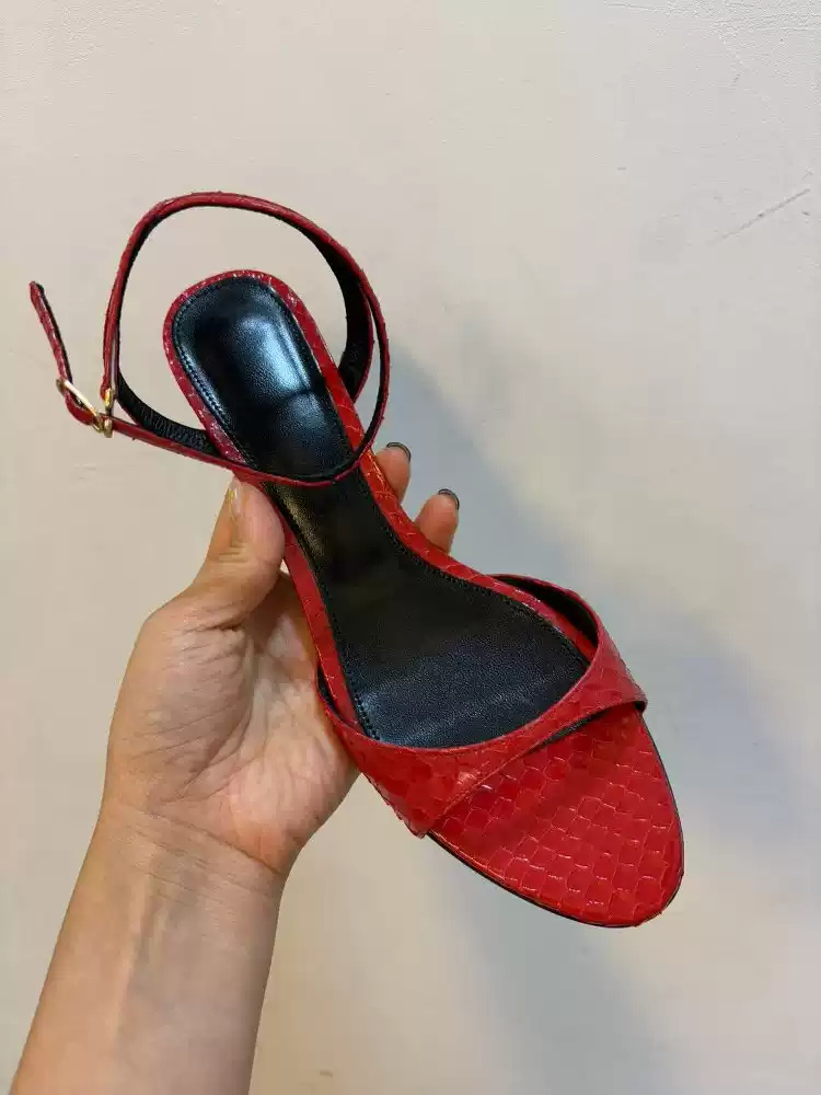 Women's Red Patent Leather Ope - Women'S Shoes Kitten Heels 评论和价格