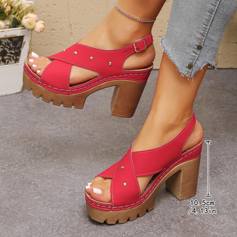 Vintage Super High Heel Cross  - Gladiator Sandal Women 评论和价格